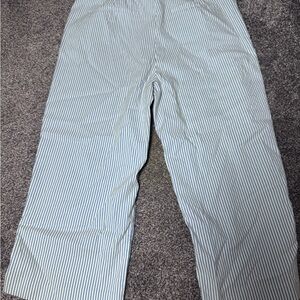 Madison Blue and White Striped Pants